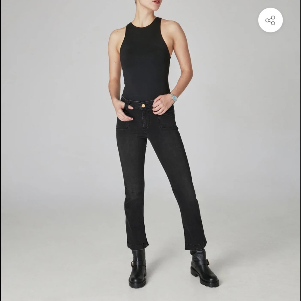 Mod-Rise Straight Jean
